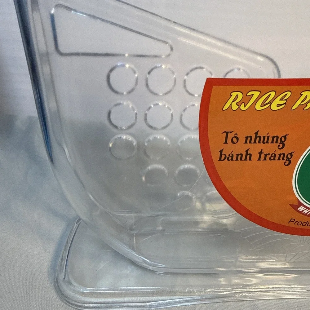 White Elephant Rice Paper Water Bowl Dipper Vietnamese Spring Roll Maker